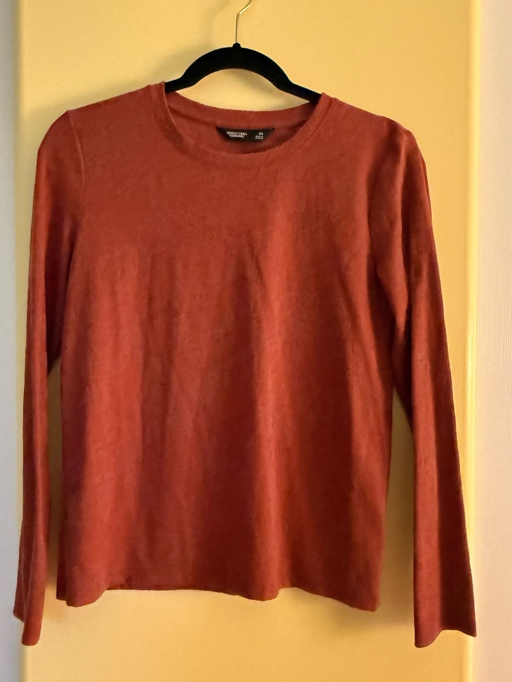 Simply Vera Vera Wang Brick Red Crewneck tops